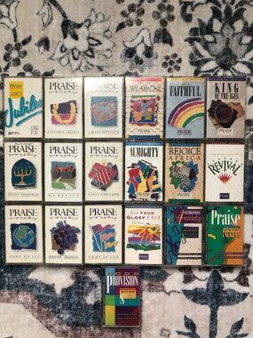 Lot Of 19 Hosanna! Music Cassettes Rejoice Praise, Sampler, Revival And More